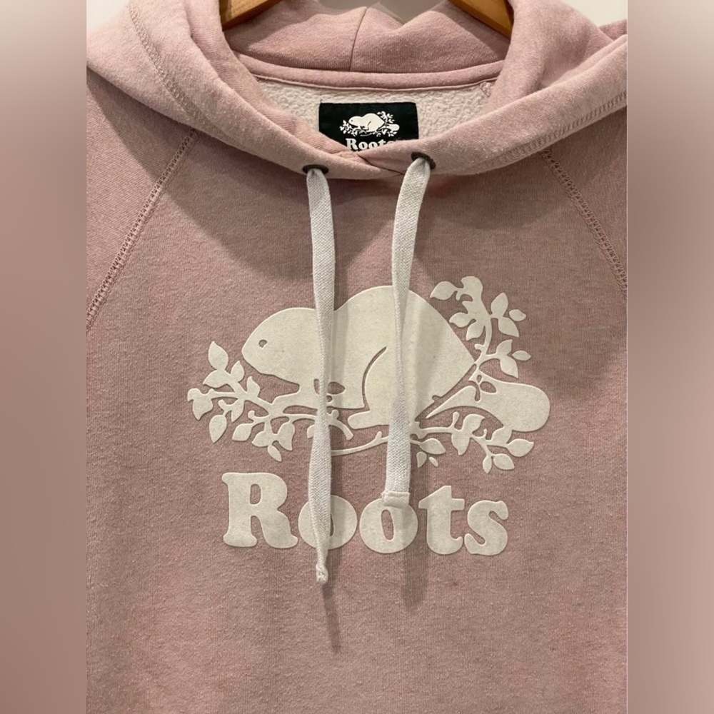 Roots Light Pink Sweatshirt with Logo